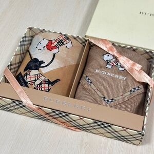 Burberry authentic 19” handkerchiefs scarf gift box set | Made in Japan